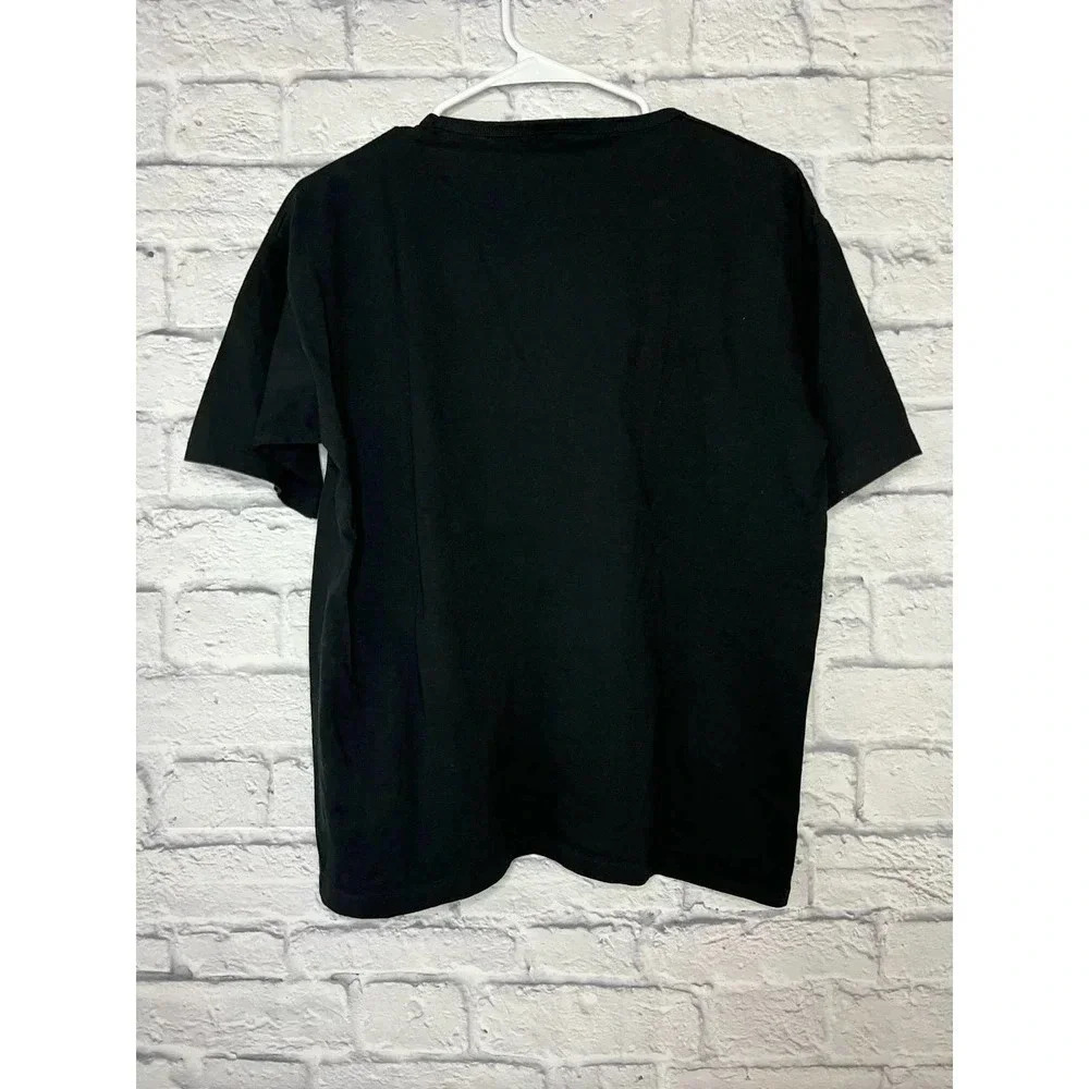 Vintage embroidered black shirt size L. - Picture 3 of 5